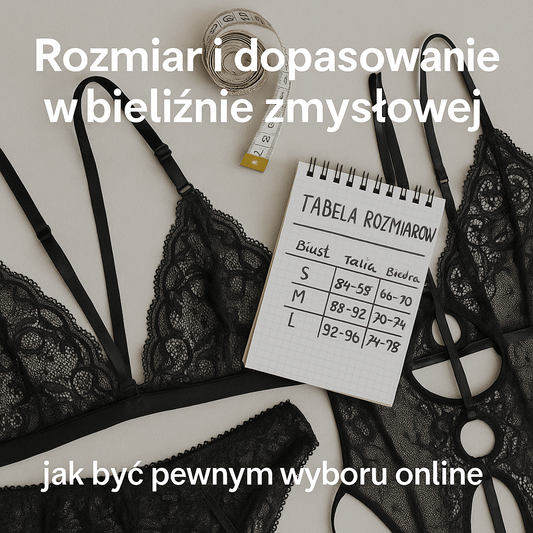 Rozmiar i dopasowanie w bieliźnie zmysłowej - jak być pewnym wyboru online