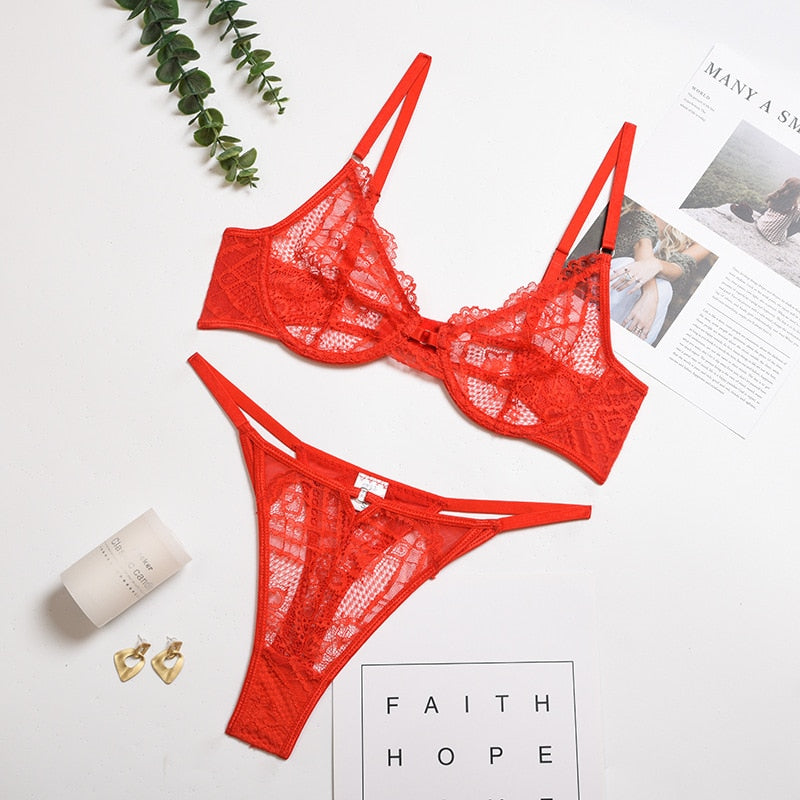 Koronkowy komplet bielizny Déborah-lorana.eu