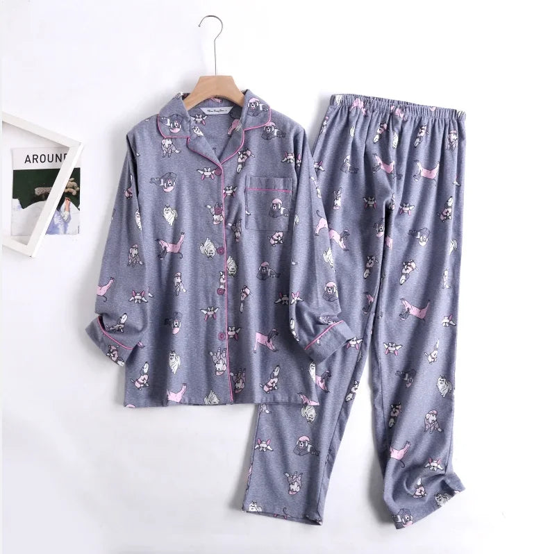 Pyjama en coton deux pièces-lorana.eu