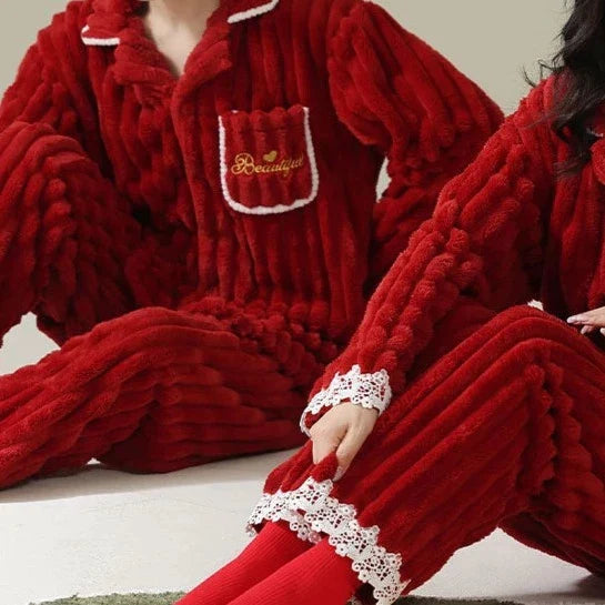 Pyjama d'hiver chaud et moelleux-lorana.eu