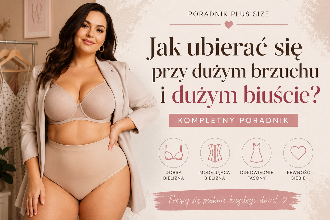 Jak ubierać się przy dużym brzuchu i dużym biuście? Kompletny poradnik plus size