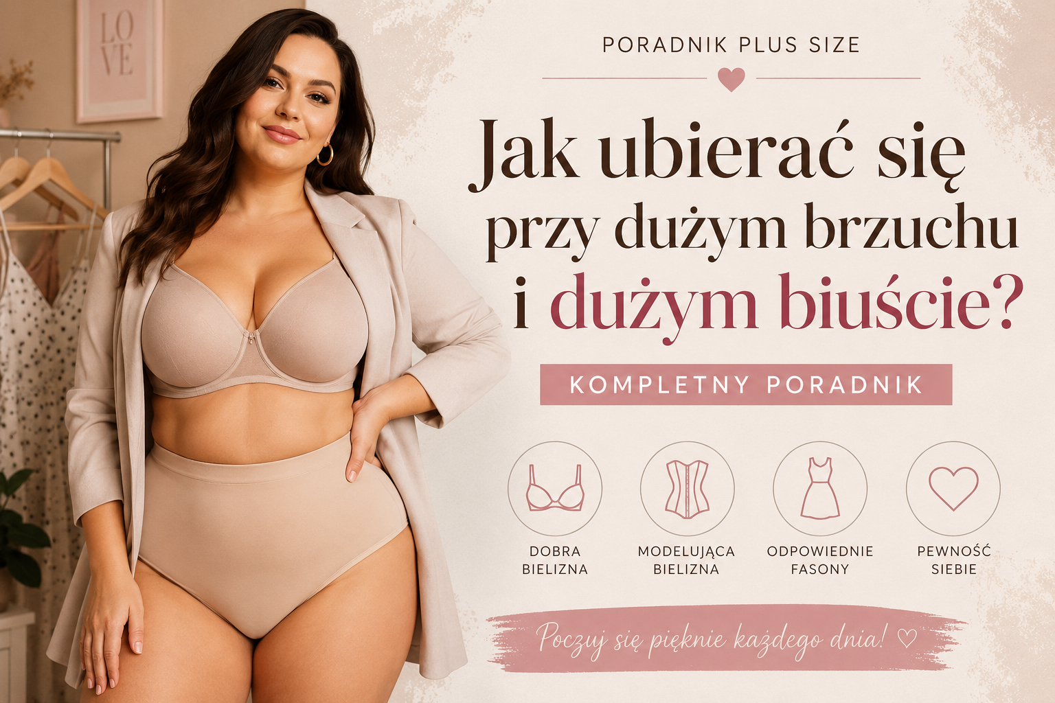 Jak ubierać się przy dużym brzuchu i dużym biuście? Kompletny poradnik plus size
