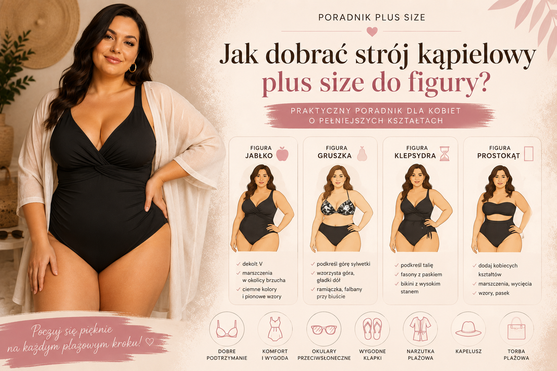 Jak dobrać strój kąpielowy plus size do figury? Praktyczny poradnik dla kobiet o pełniejszych kształtach