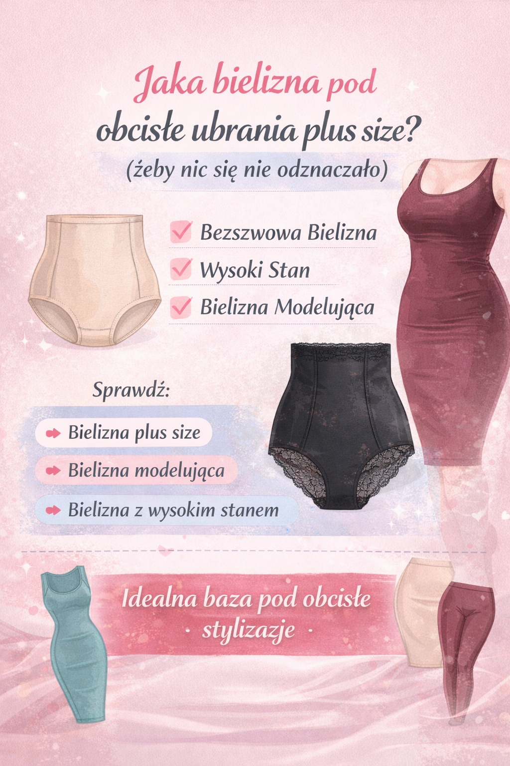 Jaka bielizna pod obcisłe ubrania plus size?