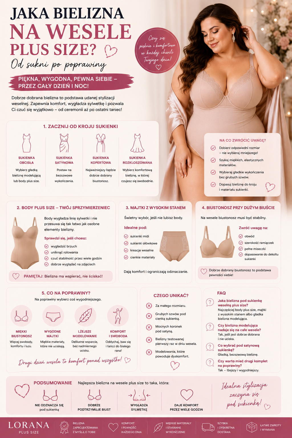 Jaka bielizna na wesele plus size? Od sukni po poprawiny