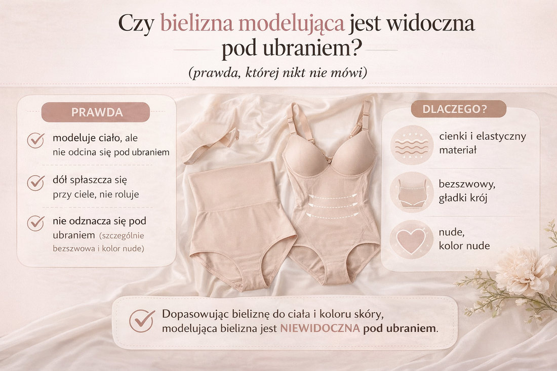 Czy bielizna modelująca jest widoczna pod ubraniem? (prawda, której nikt nie mówi)