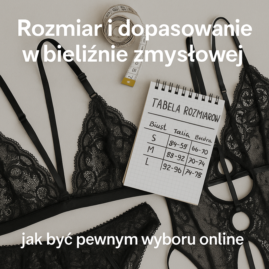 Rozmiar i dopasowanie w bieliźnie zmysłowej - jak być pewnym wyboru online