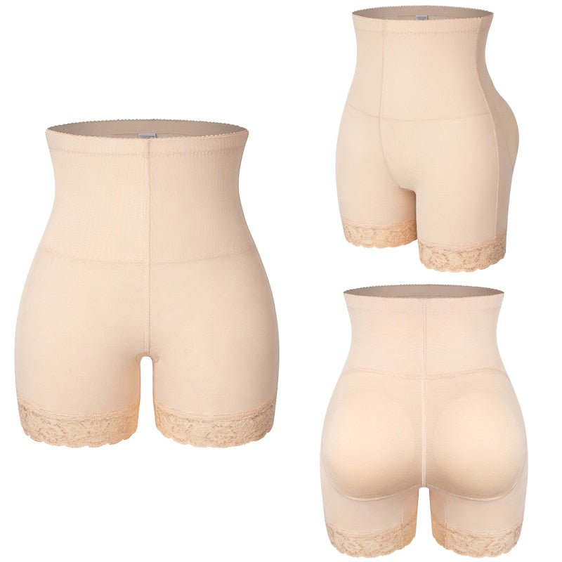 Modelujące spodenki bieliźniane z koronką plus size Juliette-lorana.eu