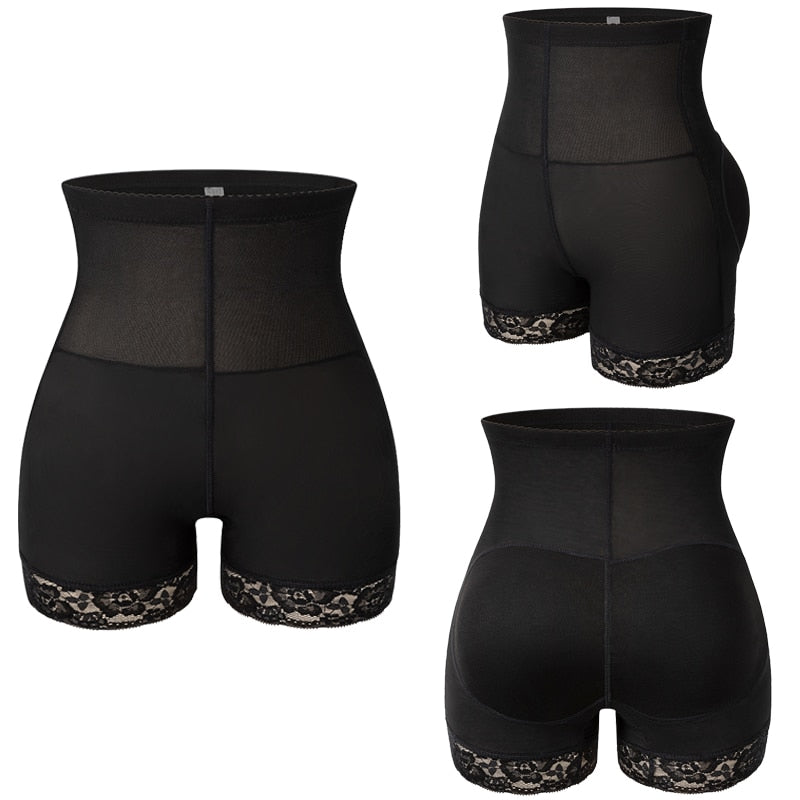 Modelujące spodenki bieliźniane z koronką plus size Juliette-lorana.eu