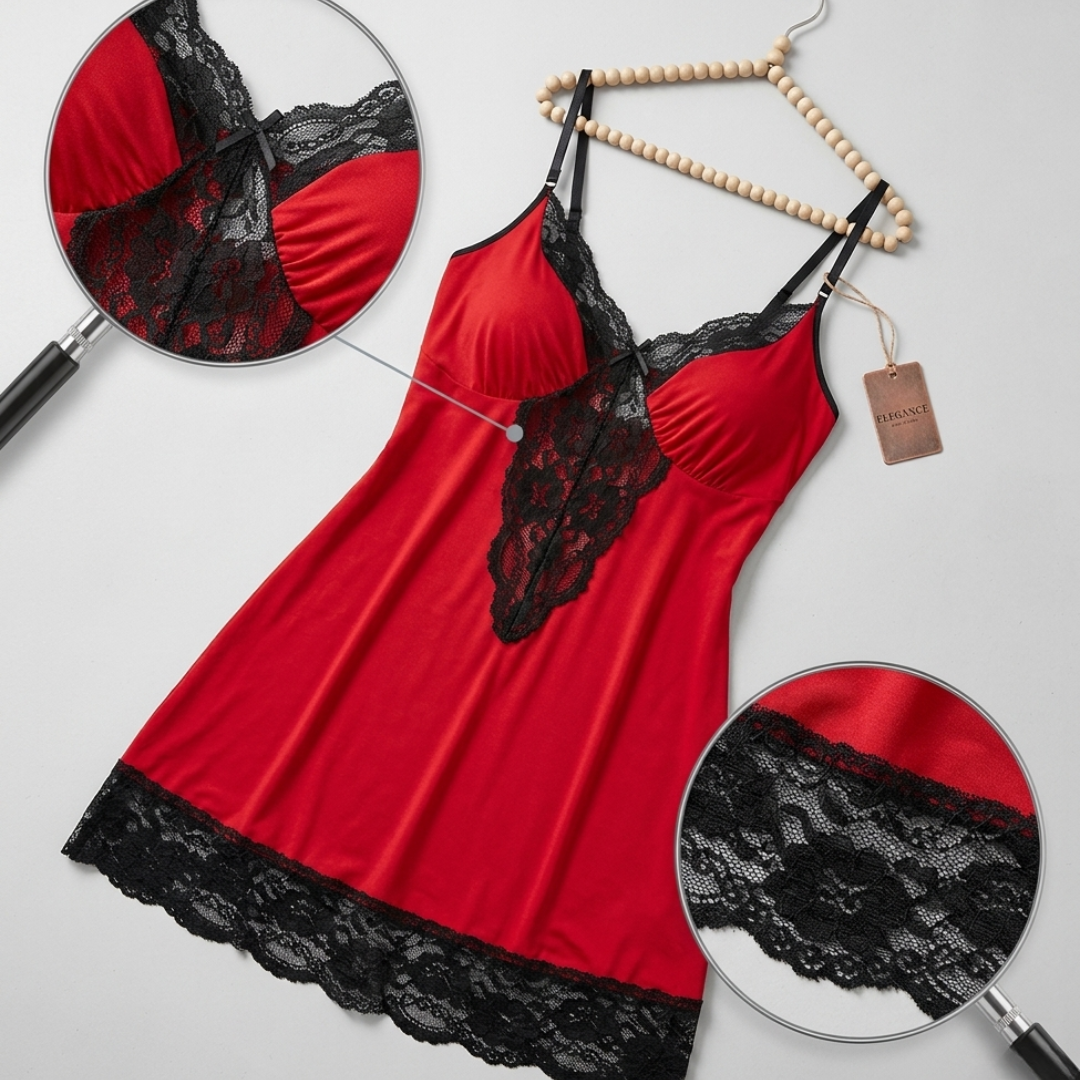 Koszula nocna z koronką plus size Adeline-lorana.eu