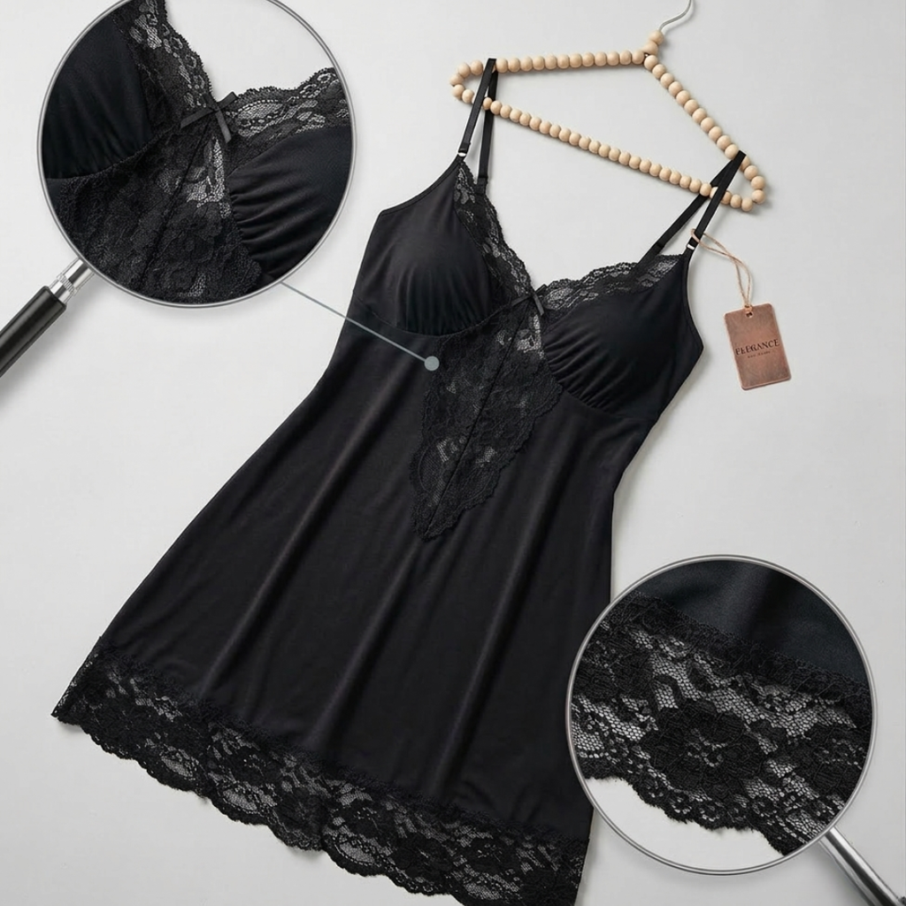 Koszula nocna z koronką plus size Adeline-lorana.eu