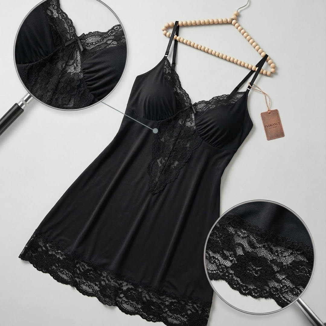 Koszula nocna z koronką plus size Adeline-lorana.eu