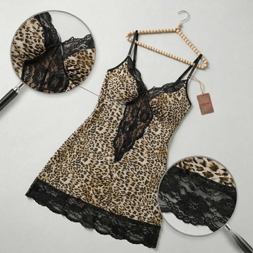 Koszula nocna z koronką plus size Adeline-lorana.eu