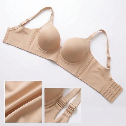 Bezszwowy biustonosz z usztywnianymi miseczkami plus size Aurore