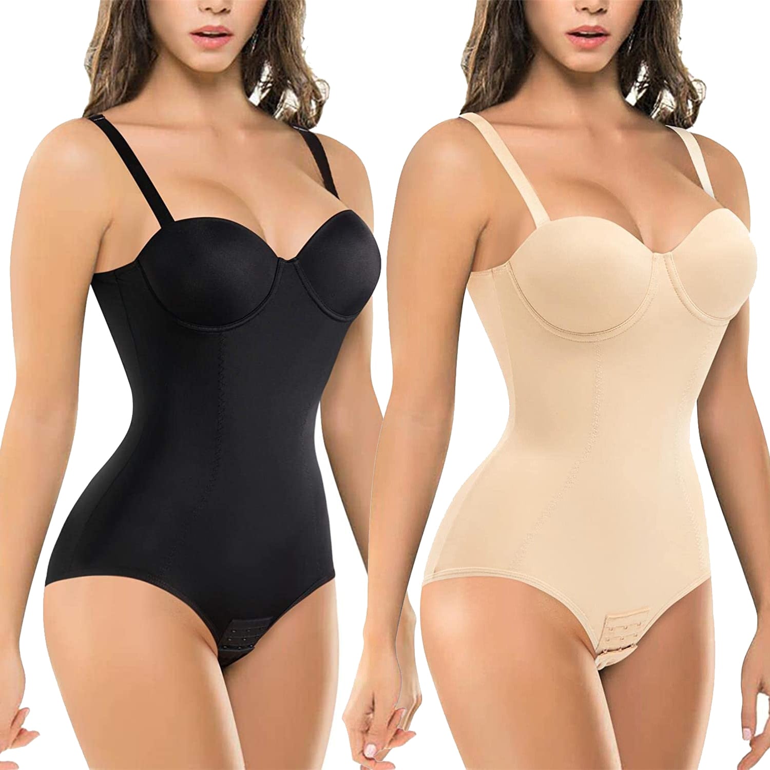 Modelujące body na ramiączkach plus size Gabrielle-lorana.eu