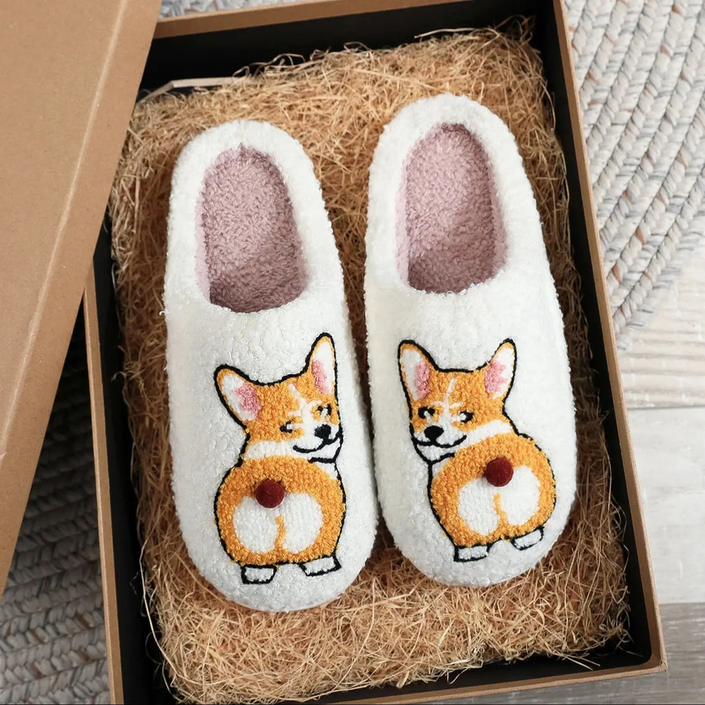 Kapcie dla fanów corgi plus size Émilienne-lorana.eu