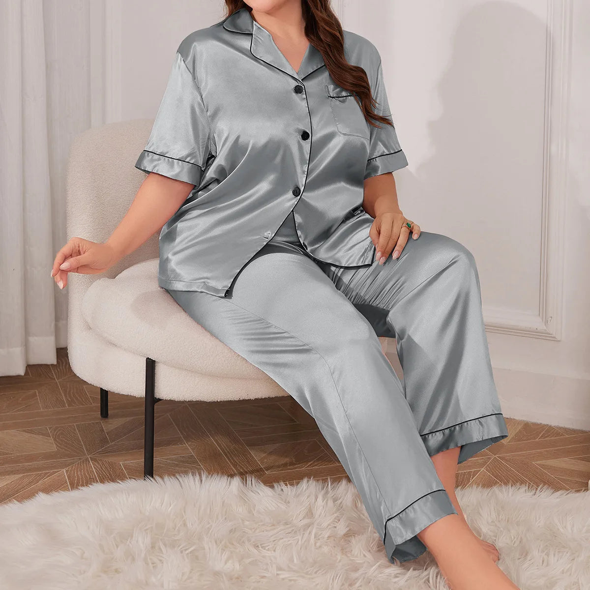 Dwuczęściowa piżama Plus Size Joséphine