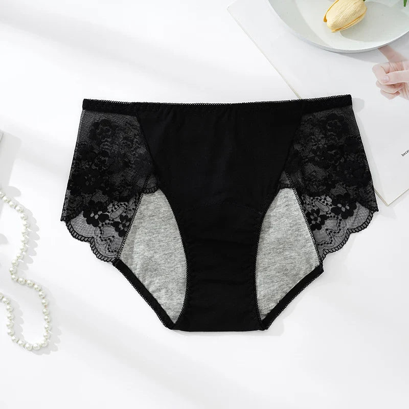 Figi menstruacyjne z koronką plus size Colette-lorana.eu