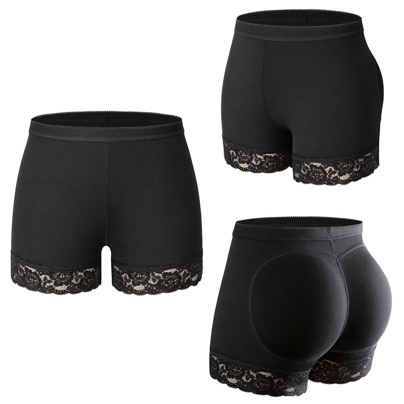 Modelujące spodenki bieliźniane z koronką plus size Amélie-lorana.eu