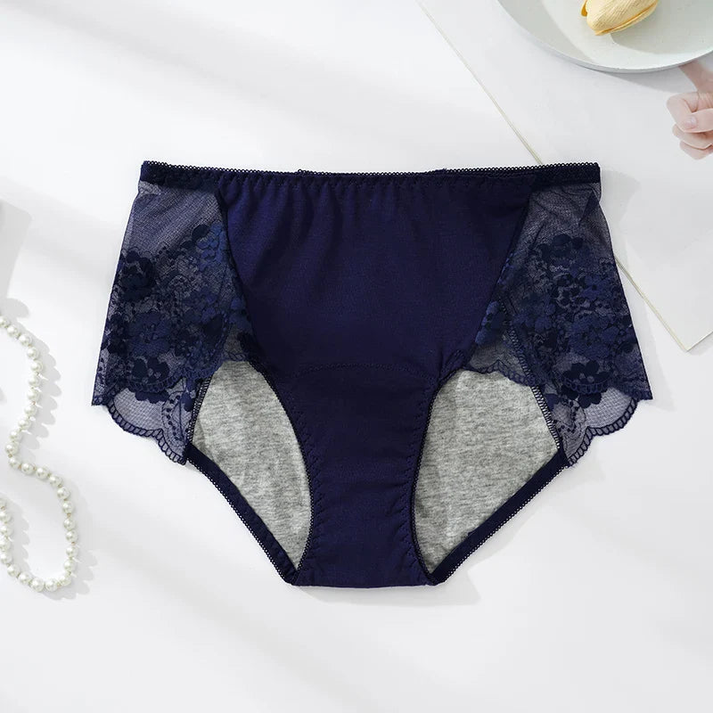 Figi menstruacyjne z koronką plus size Colette-lorana.eu