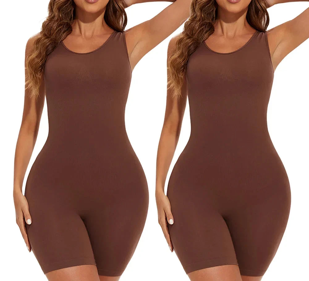 Kombinezon modelujący plus size z wysokim stanem Amélie – 1 + 1 GRATIS
