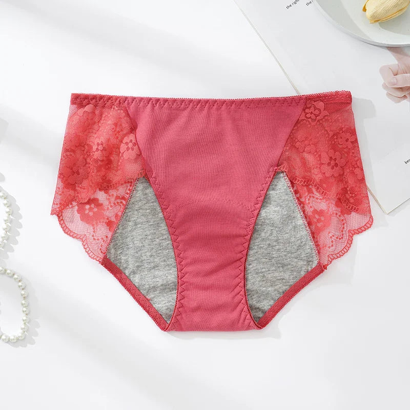 Figi menstruacyjne z koronką plus size Colette-lorana.eu