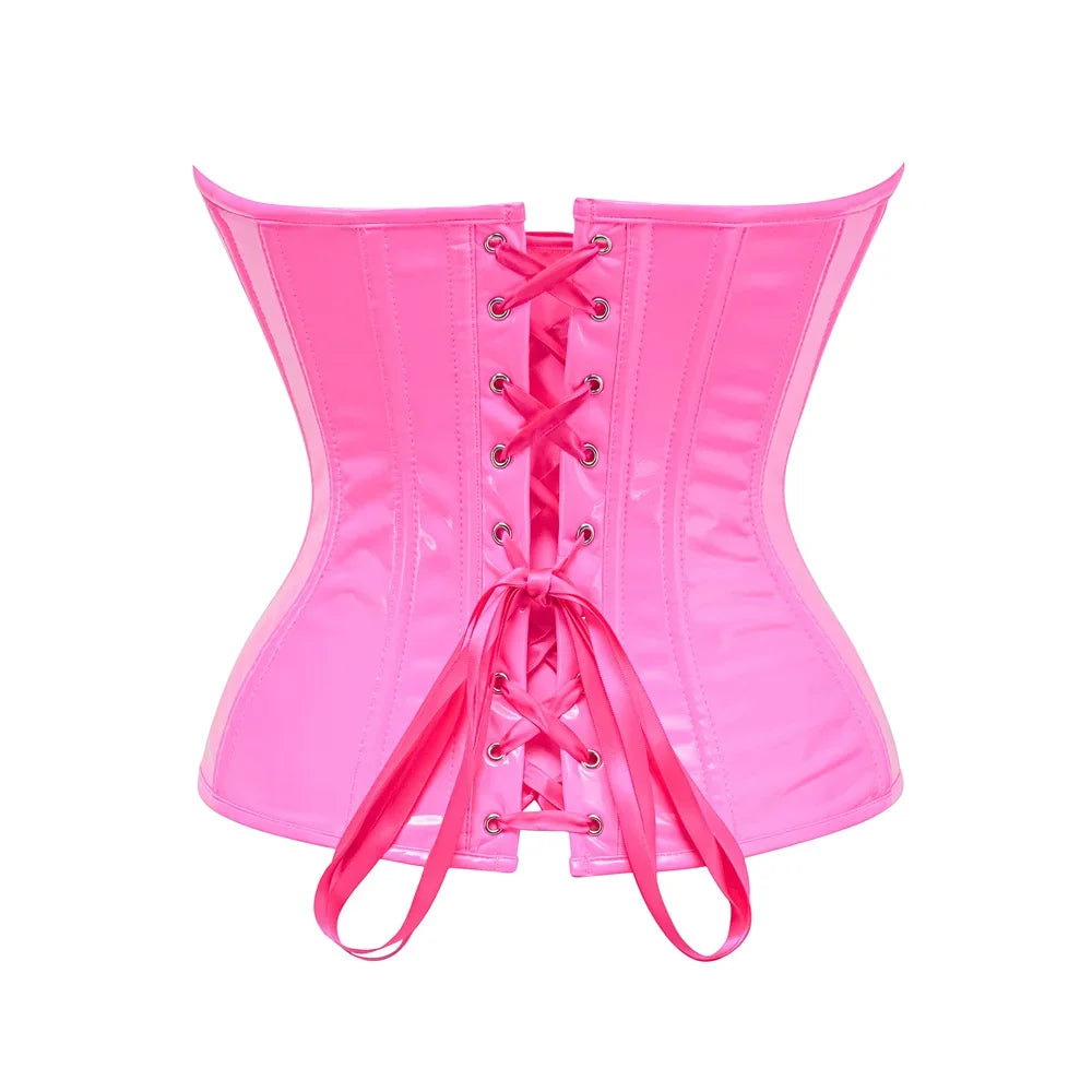 Lateksowy gorset plus size Céleste-lorana.eu