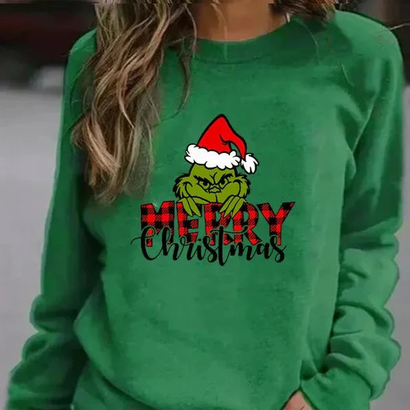 Świąteczna bluza z motywem Grincha plus size Aurélie