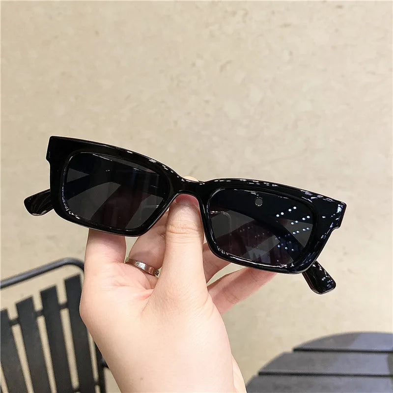 Prostokątne okulary przeciwsłoneczne retro Margot