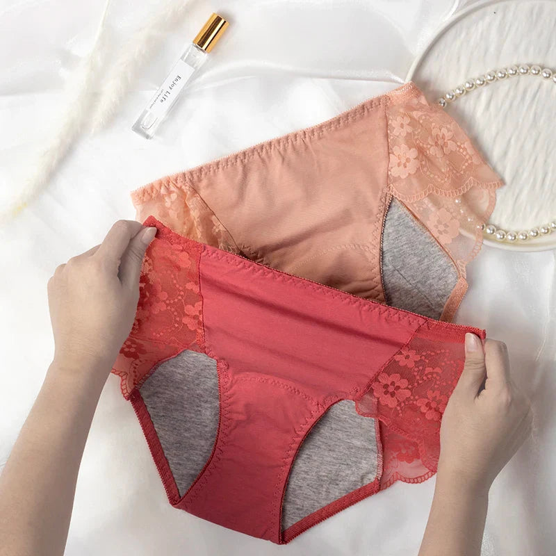 Figi menstruacyjne z koronką plus size Colette-lorana.eu