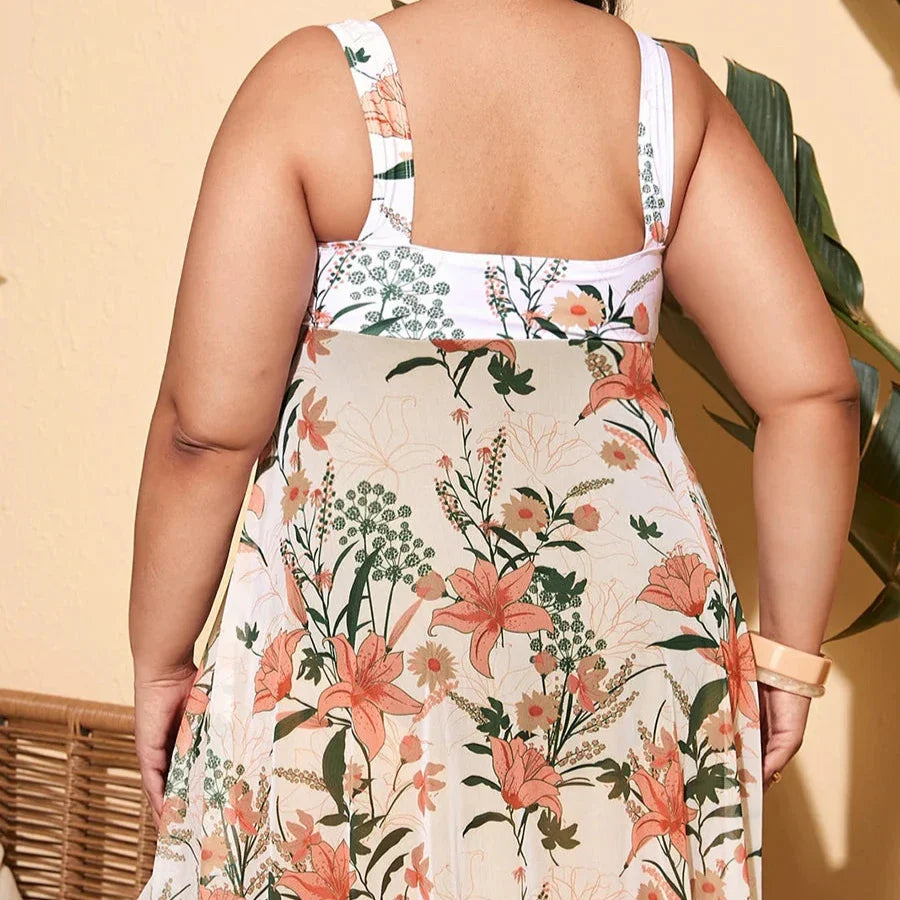 Jednoczęściowy strój kąpielowy z sukienką plażową Célestine-lorana.eu