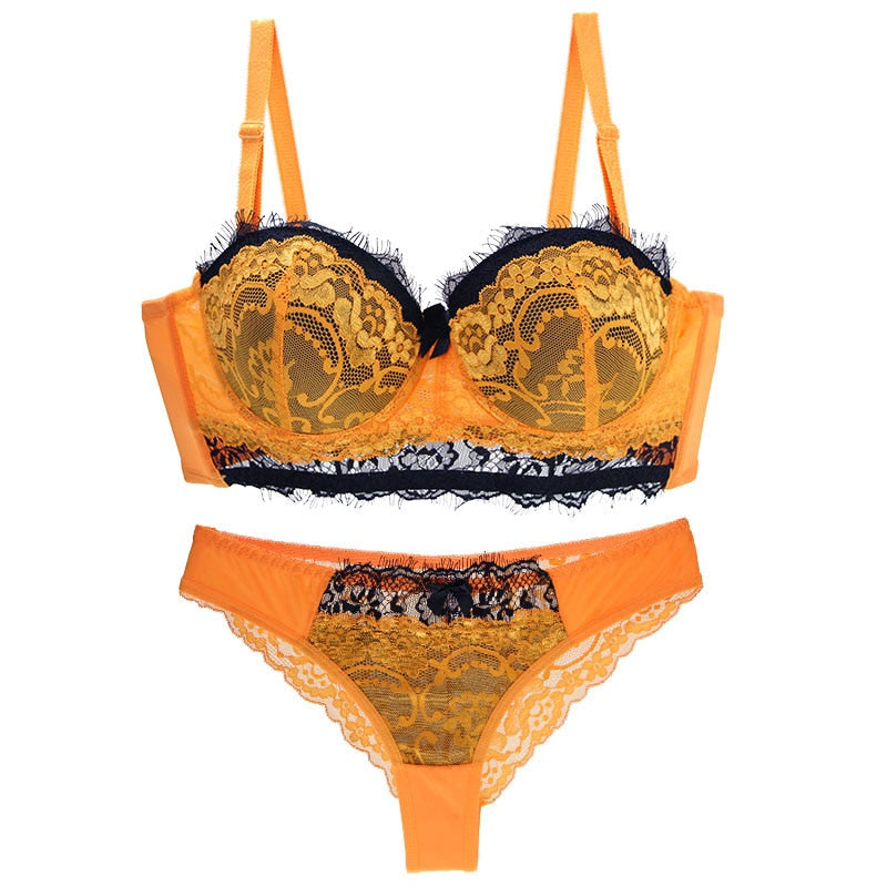 Koronkowy komplet bielizny PUSH-UP Plus Size Léa-lorana.eu