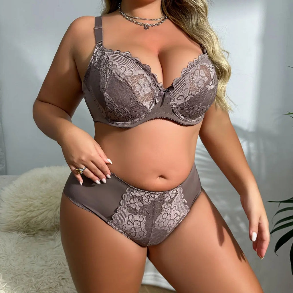 Komplet bielizny koronkowej plus size Juliette-lorana.eu