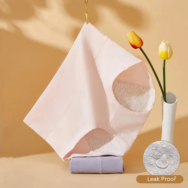Majtki menstruacyjne z wysokim stanem plus size Océane-lorana.eu
