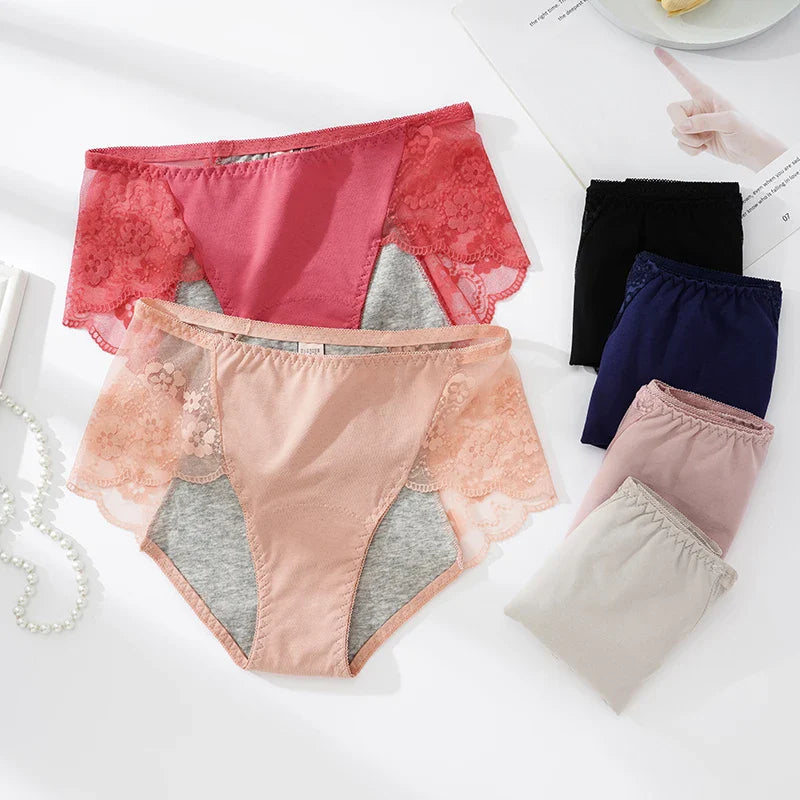 Figi menstruacyjne z koronką plus size Colette-lorana.eu