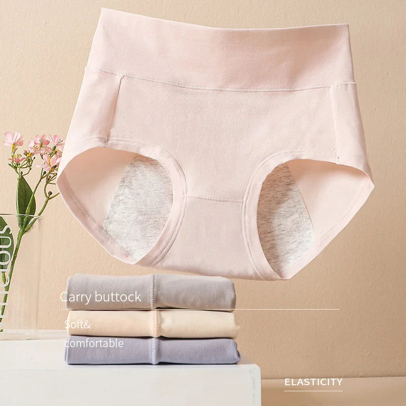 Majtki menstruacyjne z wysokim stanem plus size Océane-lorana.eu