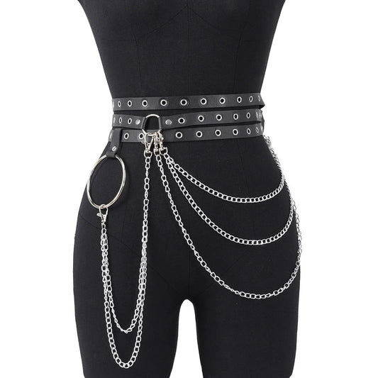 Harness na talię z łańcuszkami Rochelle-lorana.eu