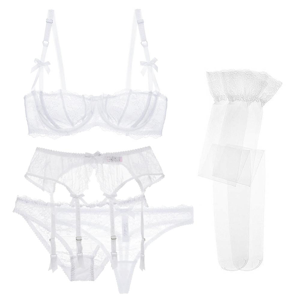 Ensemble de lingerie en dentelle 5 pièces-lorana.eu