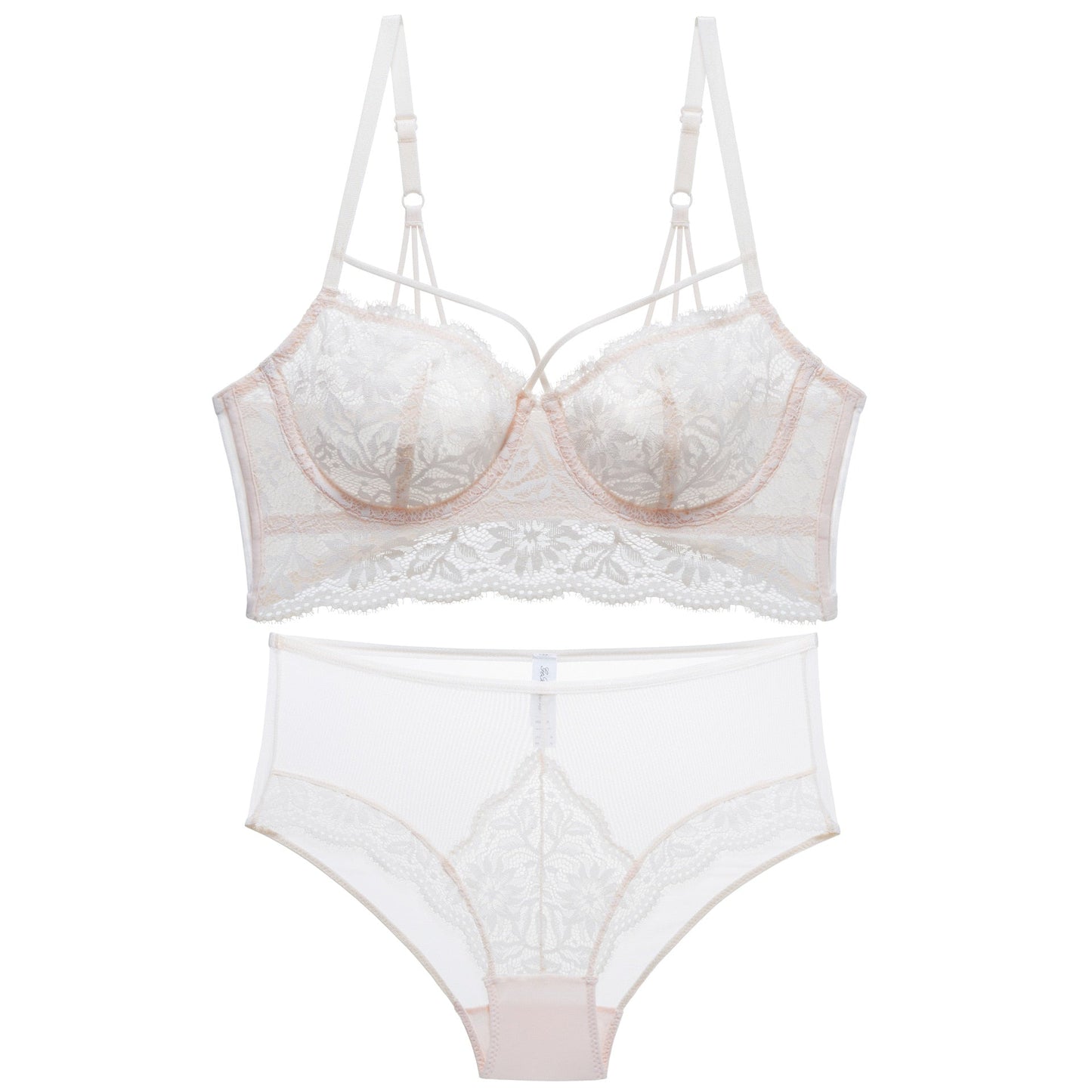 Ensemble de lingerie en dentelle à taille haute-lorana.eu