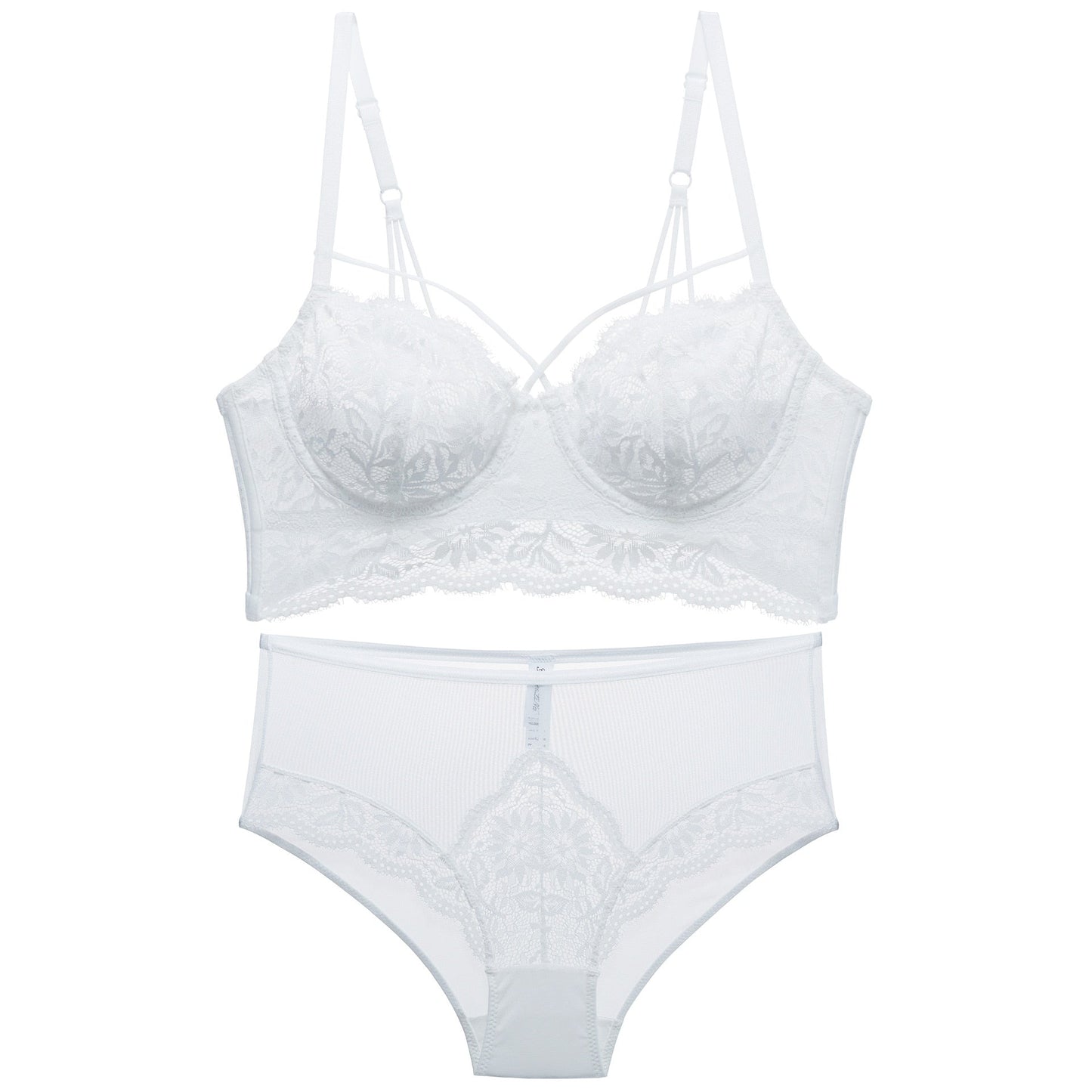 Ensemble de lingerie en dentelle à taille haute-lorana.eu